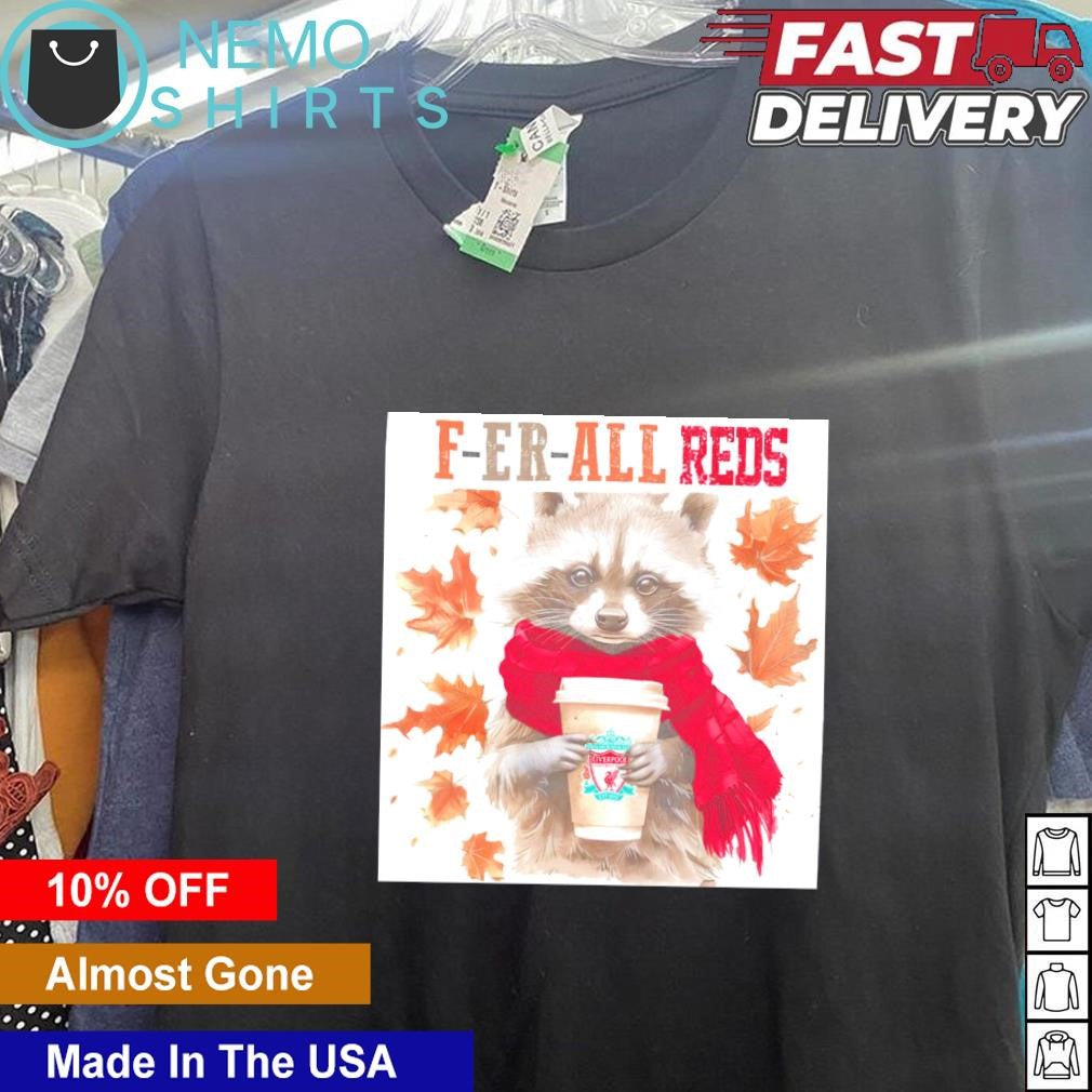 Raccoon Liverpool fall f-er-all reds - Adult & Kids T-Shirts, Sweatshirts & Hoodies apparel design preview 5