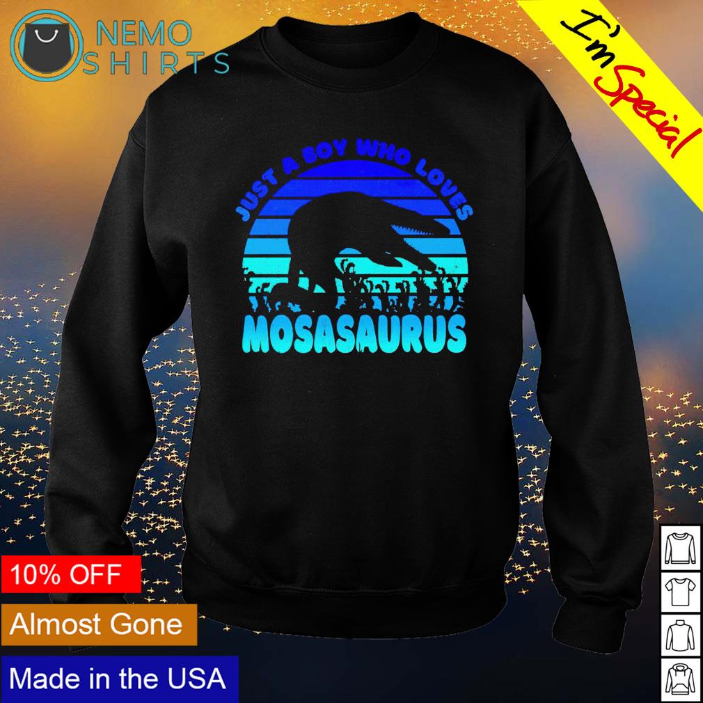 Just a boy who loves mosasaurus - Adult & Kids T-Shirts, Sweatshirts & Hoodies apparel design preview 4