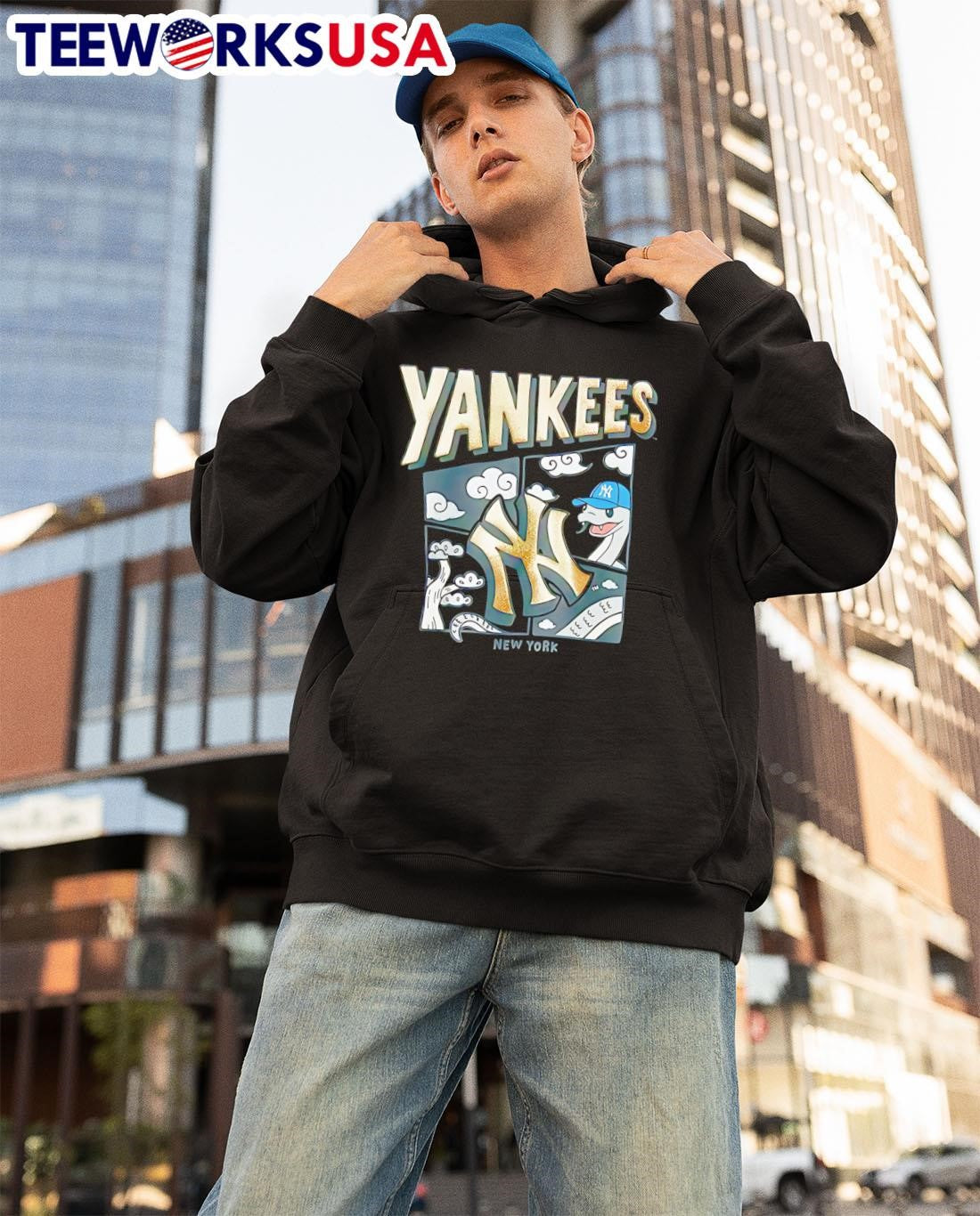 New York Yankees Snake 2025 - Adult & Kids T-Shirts, Sweatshirts & Hoodies apparel design preview 3