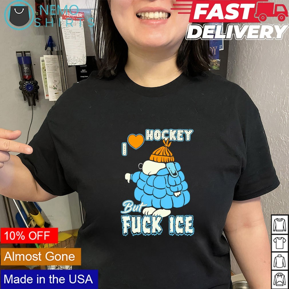 I heart hockey but fuck ice snoopy - Adult & Kids T-Shirts, Sweatshirts & Hoodies apparel design preview 2