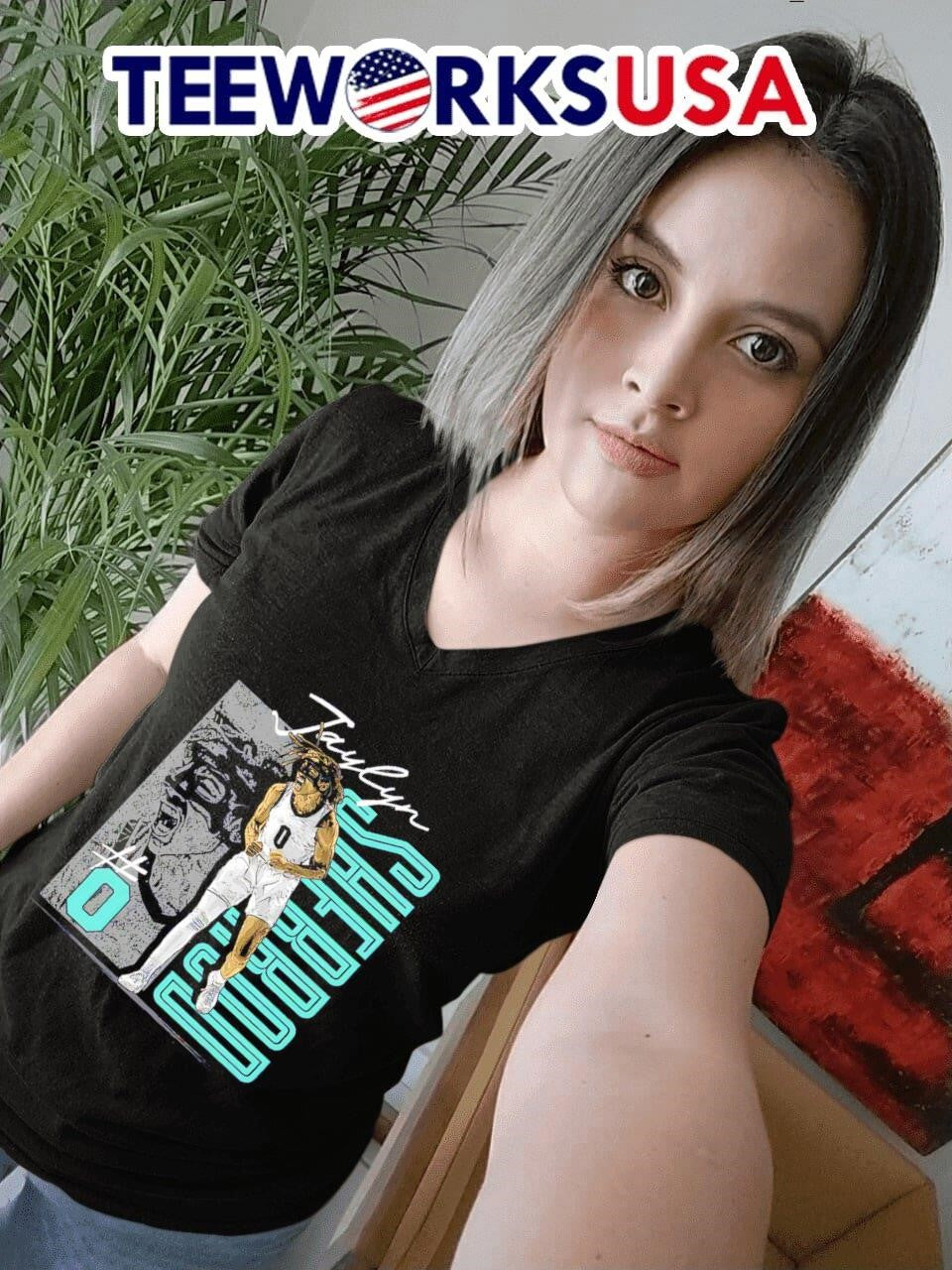 New York Liberty Jaylyn Sherrod with mask retro - Adult & Kids T-Shirts, Sweatshirts & Hoodies apparel design preview 4