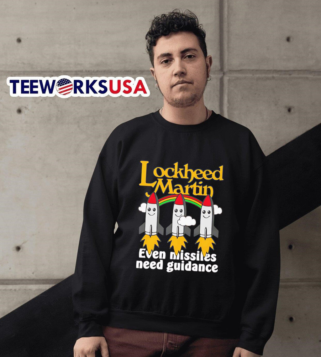 Lockheed Martin even missiles need guidance - Adult & Kids T-Shirts, Sweatshirts & Hoodies apparel design preview 6