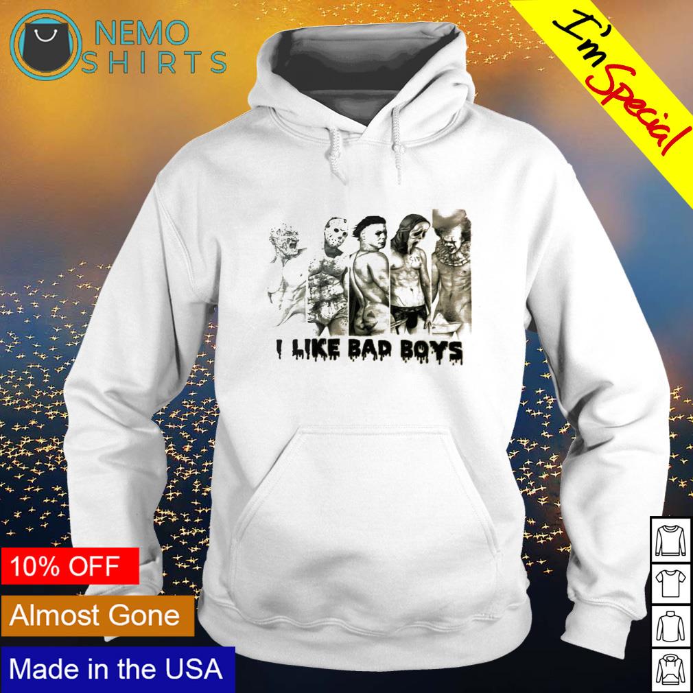 I like bad boys Horror Halloween - Adult & Kids T-Shirts, Sweatshirts & Hoodies apparel design preview 2