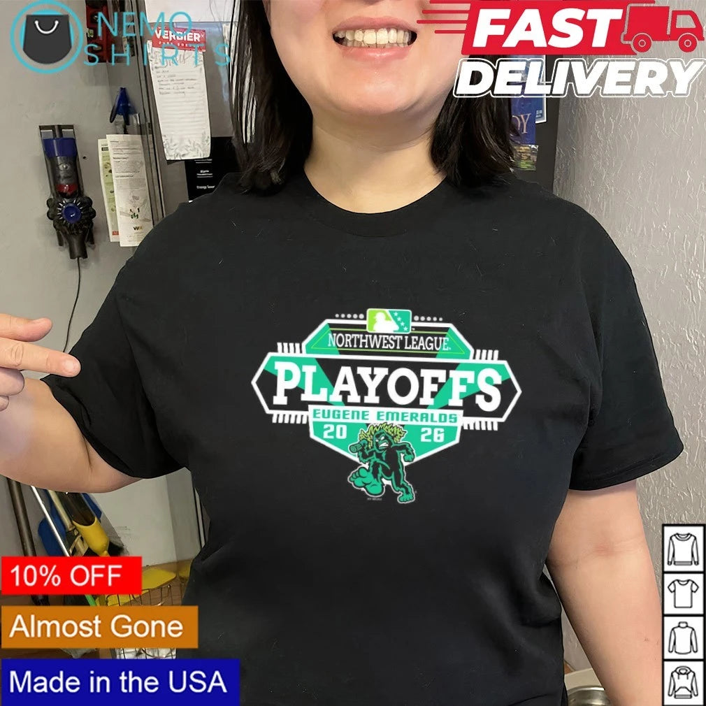 Eugene Emeralds 2026 Northwest League Playoffs - Adult & Kids T-Shirts, Sweatshirts & Hoodies apparel design preview 3