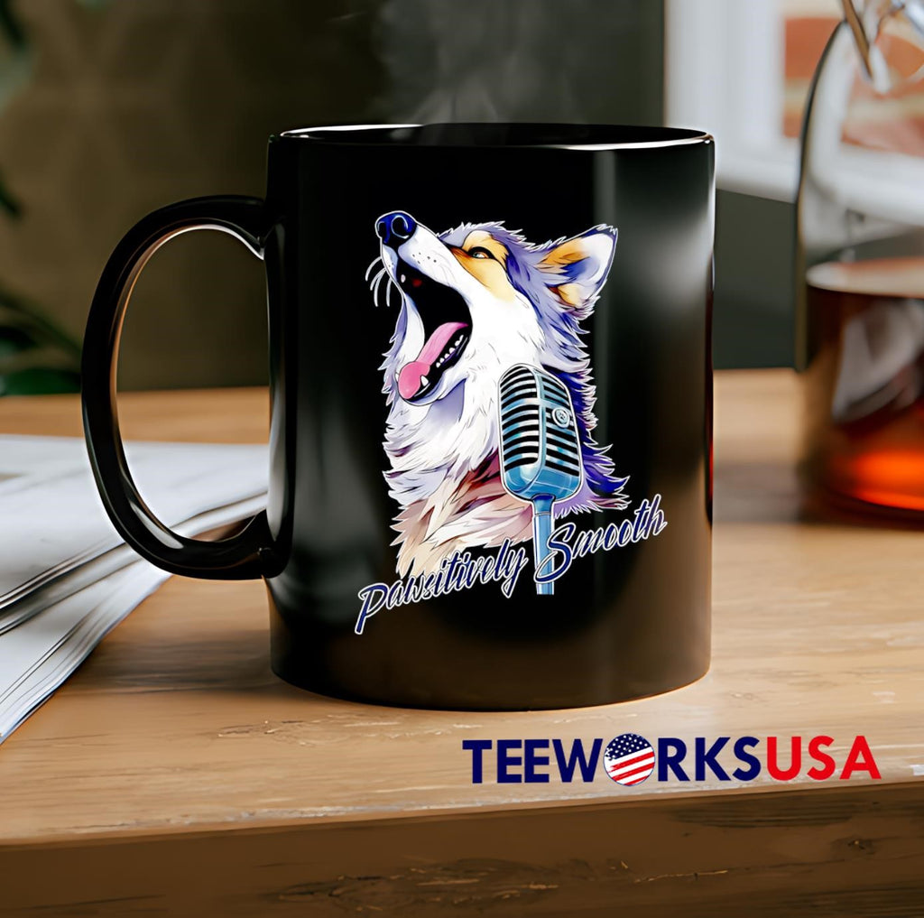 Wolf Pawsitively Smooth - Adult & Kids T-Shirts, Sweatshirts & Hoodies apparel design preview 2
