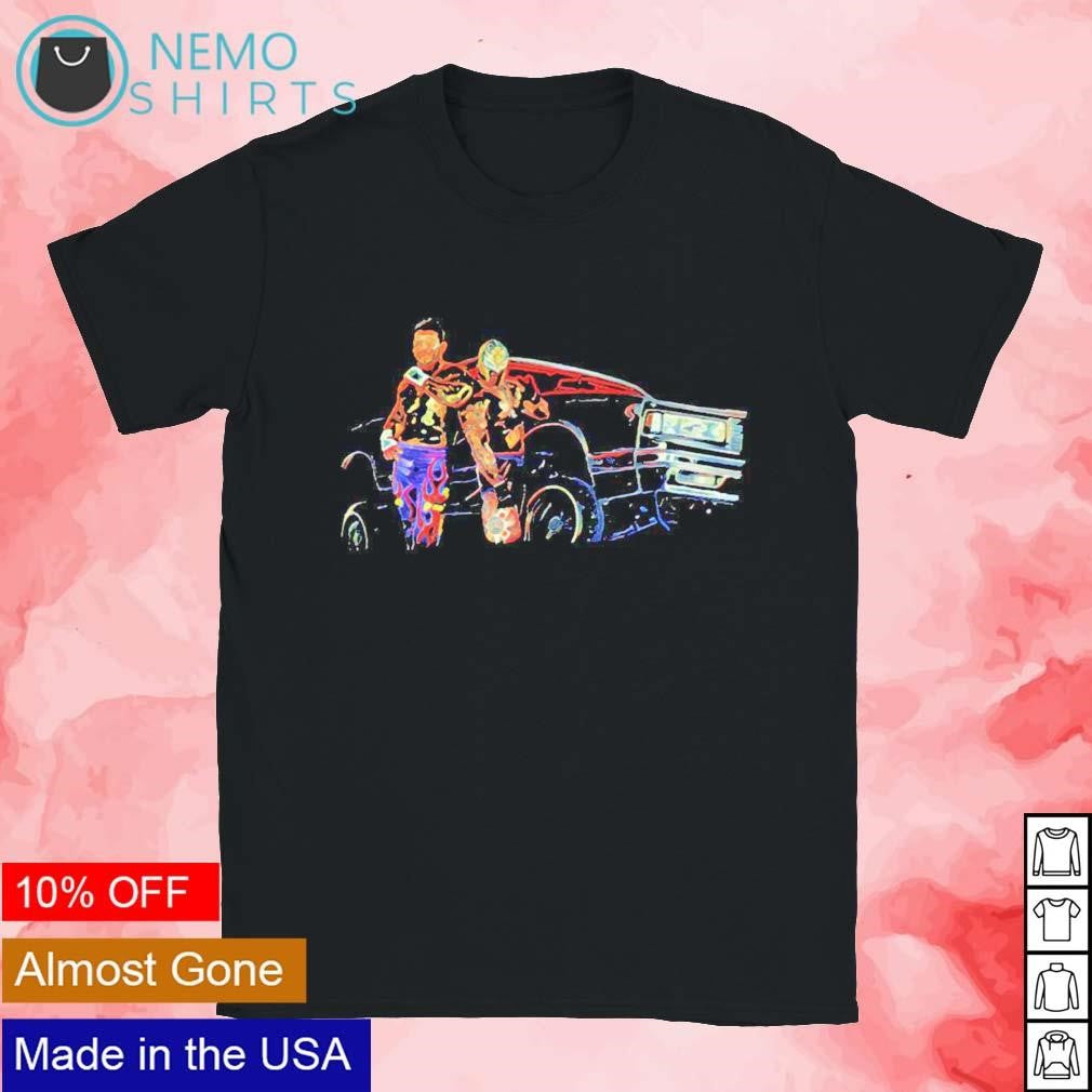 Eddie Guerrero and Rey Mysterio match - Adult & Kids T-Shirts, Sweatshirts & Hoodies apparel design preview 1