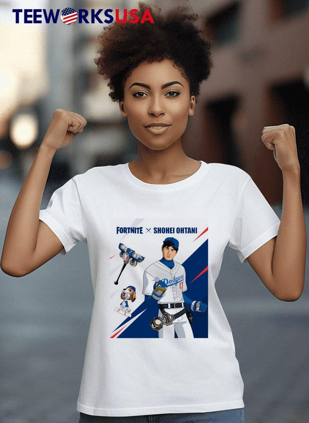 Fortnite X Shohei Ohtani - Adult & Kids T-Shirts, Sweatshirts & Hoodies apparel design preview 8