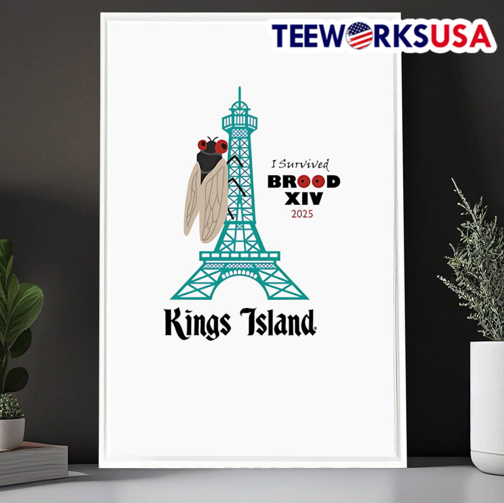 I survived Brood XIV 2025 Kings Island - Adult & Kids T-Shirts, Sweatshirts & Hoodies apparel design preview 6