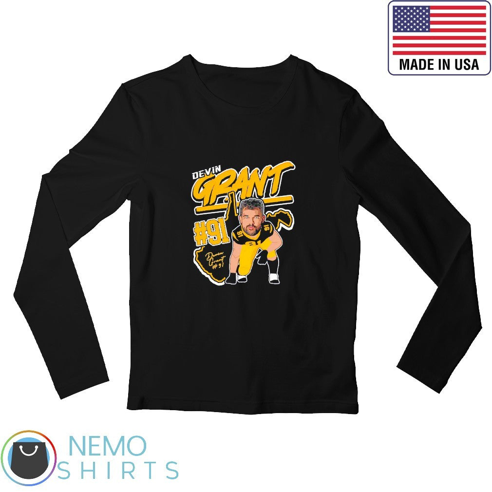 Devin Grant baseball caricature player - Adult & Kids T-Shirts, Sweatshirts & Hoodies apparel design preview 3