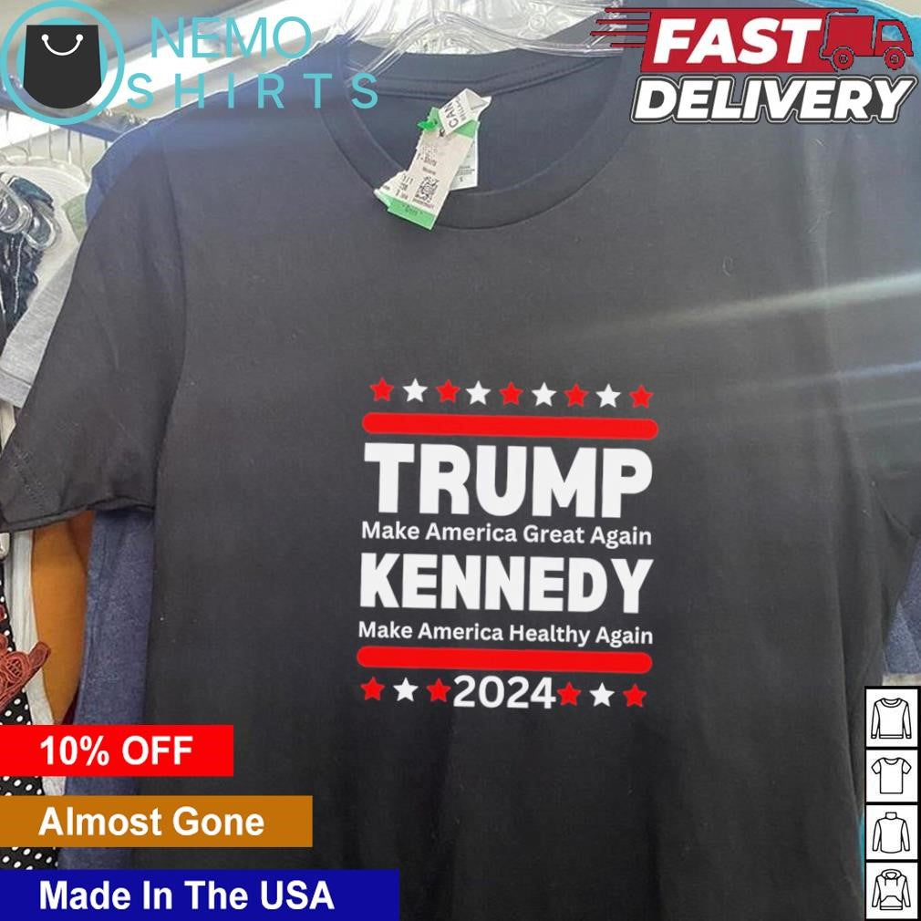 Trump Kennedy make America great and healthy again - Adult & Kids T-Shirts, Sweatshirts & Hoodies apparel design preview 5