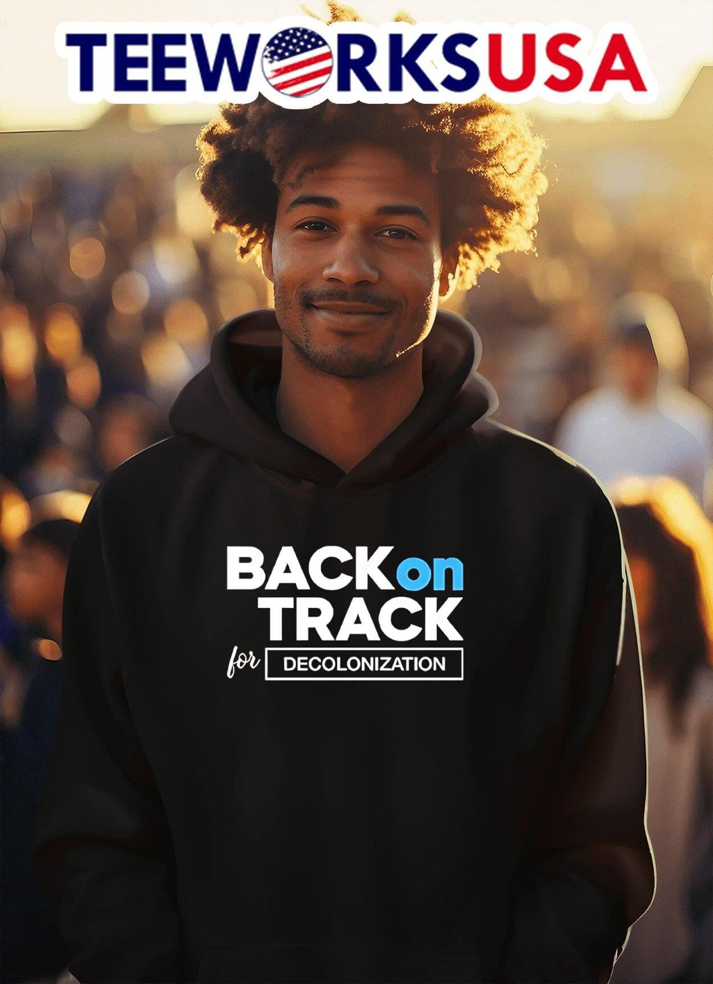Isaac Ssemakadde Back On Track For Decolonization - Adult & Kids T-Shirts, Sweatshirts & Hoodies apparel design preview 2