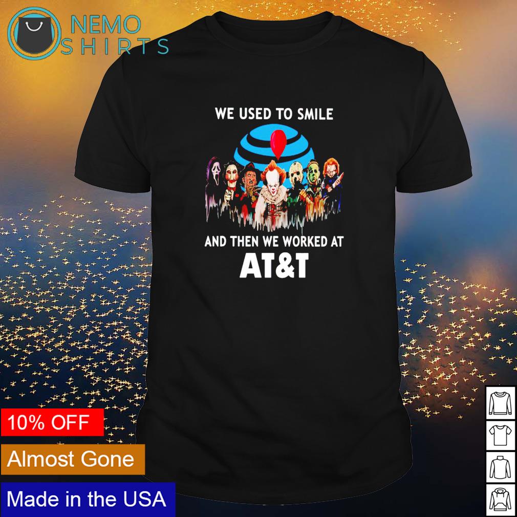 Horror Halloween we used to smile and then worked at - Adult & Kids T-Shirts, Sweatshirts & Hoodies apparel design preview 1