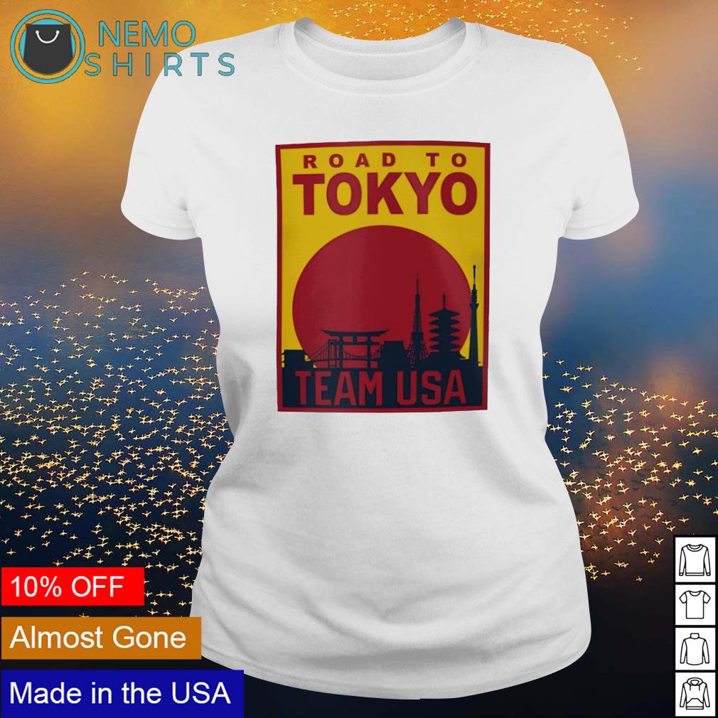 Team USA road to Tokyo sunrise - Adult & Kids T-Shirts, Sweatshirts & Hoodies apparel design preview 3
