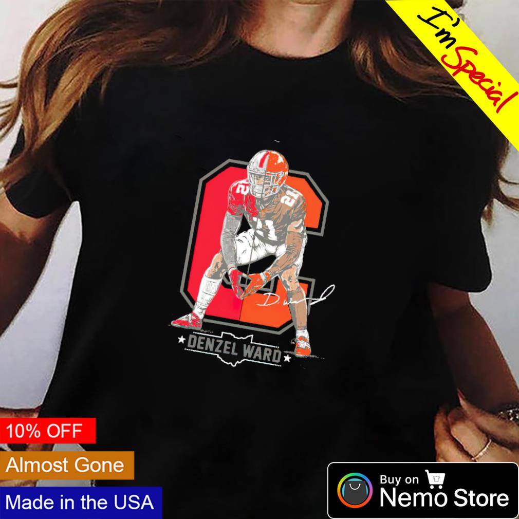 Denzel Ward Columbus To Cleveland Browns and Ohio - Adult & Kids T-Shirts, Sweatshirts & Hoodies apparel design preview 2