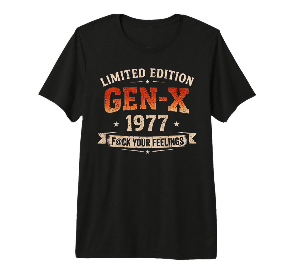 Gen X 1977 Mom Dad Birthday Tri Blend T-Shirt - Graphic Print for Adults - T-Shirt, Sweatshirt, Hoodie