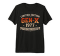 Gen X 1977 Mom Dad Birthday Tri Blend T-Shirt - Graphic Print for Adults - T-Shirt, Sweatshirt, Hoodie