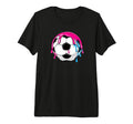 Soccer Ball Player Coach Ball Drip Tri T-Shirt - Unique Graphic for Adults - T-Shirt, Sweatshirt, Hoodie