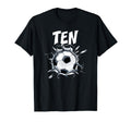 10 Year Old Soccer Birthday Party Theme T-Shirt - Custom Art Print Unisex - T-Shirt, Sweatshirt, Hoodie