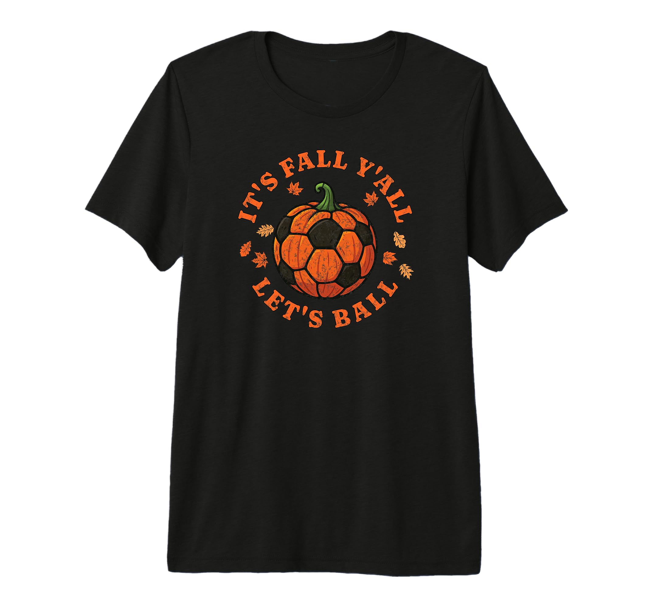 Its Fall Lets Ball Soccer Pumpkin T-Shirt - Minimalist Print for Adults - T-Shirt, Sweatshirt, Hoodie