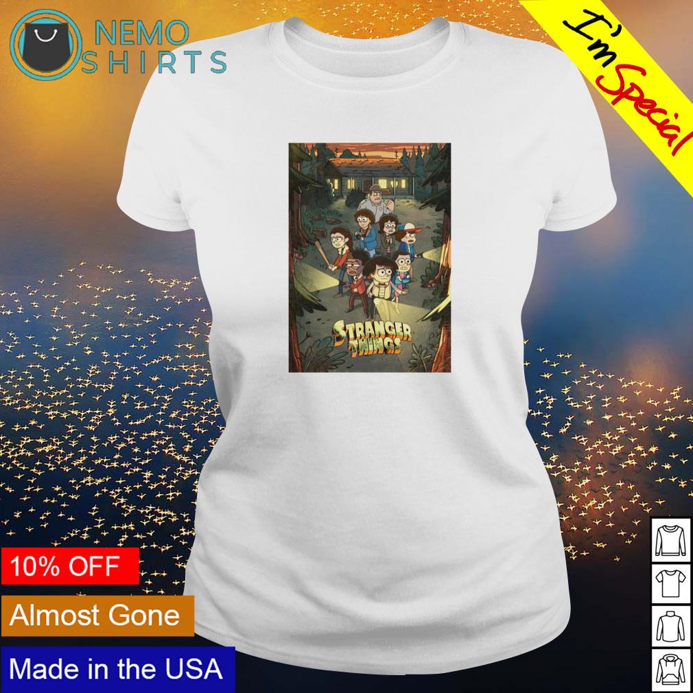 Gravity Falls Stranger Things - Adult & Kids T-Shirts, Sweatshirts & Hoodies apparel design preview 3