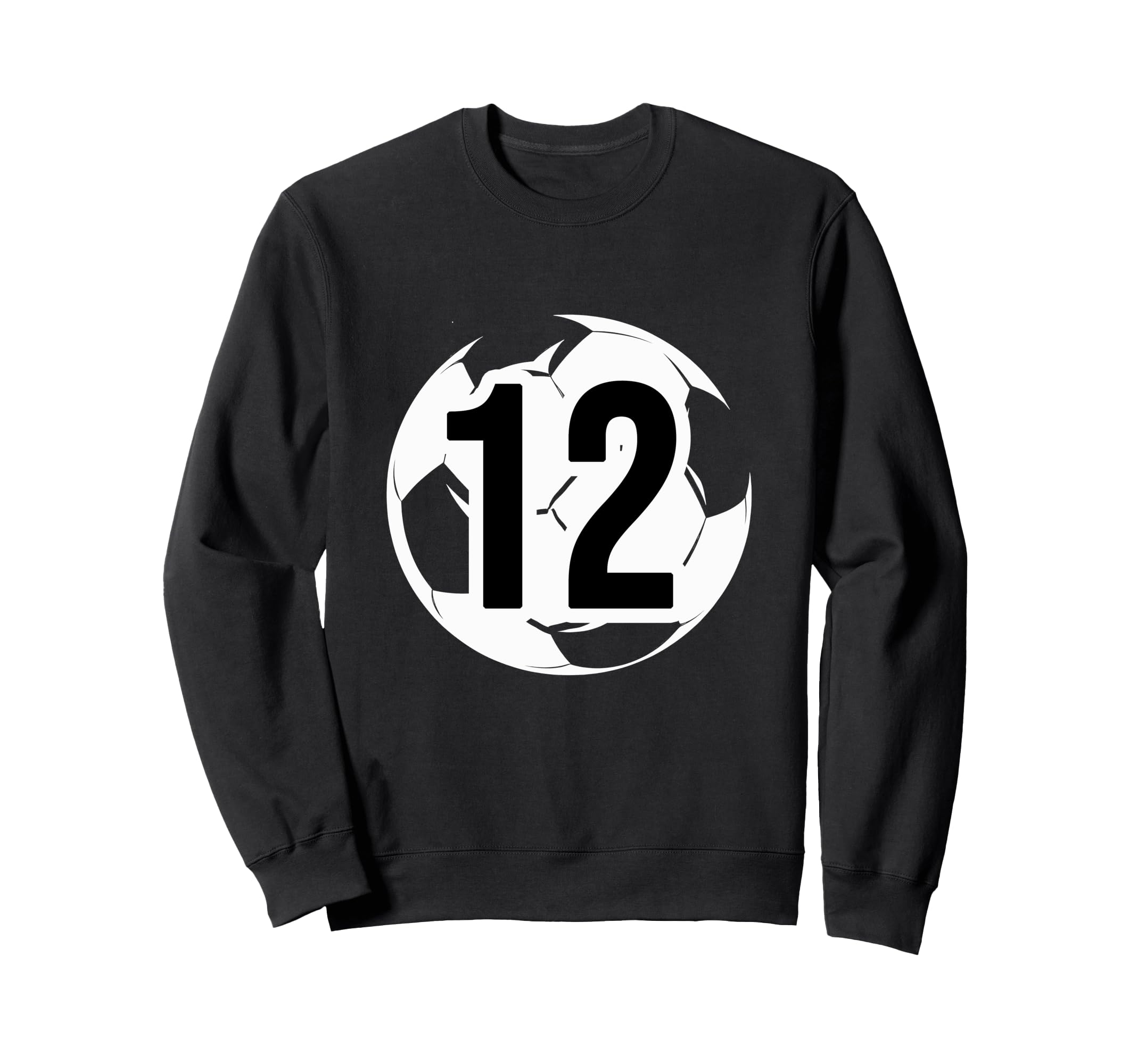 12 Soccer Birthday Gift Soccer Fan Sweatshirt - Trendy Graphic Unisex - T-Shirt, Sweatshirt, Hoodie