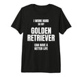 Golden Retriever Dad Owner Mom Lover I T-Shirt - Novelty Apparel Unisex - T-Shirt, Sweatshirt, Hoodie
