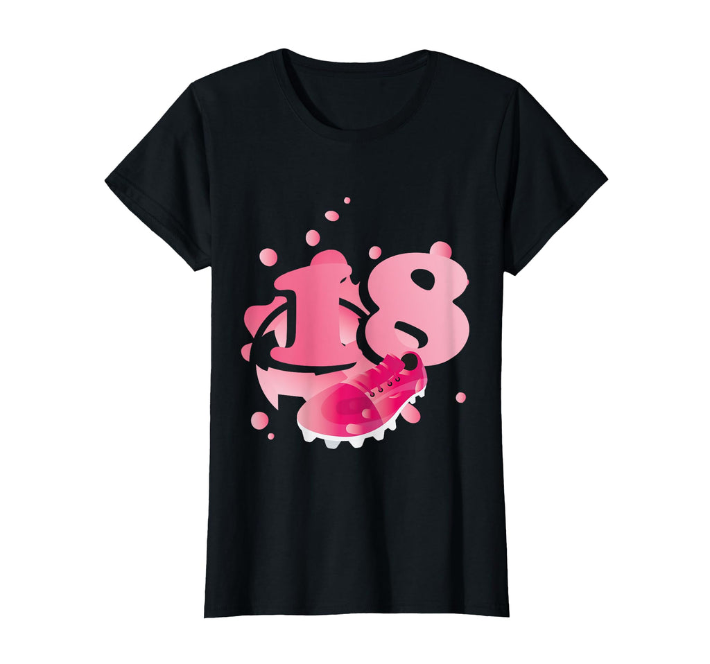 18Th Birthday Soccer Player Football T-Shirt - Custom Art Print Men Women - T-Shirt, Sweatshirt, Hoodie