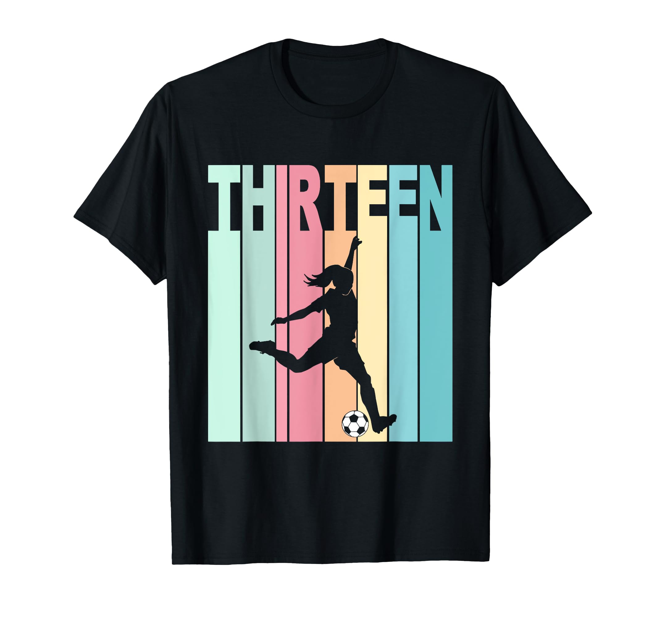 13Th Birthday Soccer Theme 13 Year Old T-Shirt - Trendy Graphic Men Women - T-Shirt, Sweatshirt, Hoodie