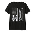 White Flag Deer Compound Bow Hunting T-Shirt - Novelty Apparel Men Women - T-Shirt, Sweatshirt, Hoodie