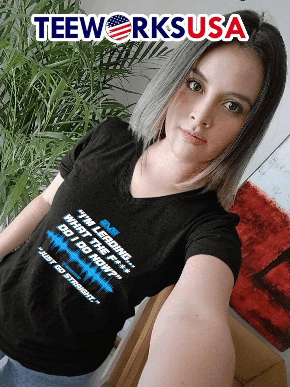 'I'm Leading What The F' Do I Now' 'Just Go Straight' - Adult & Kids T-Shirts, Sweatshirts & Hoodies apparel design preview 7