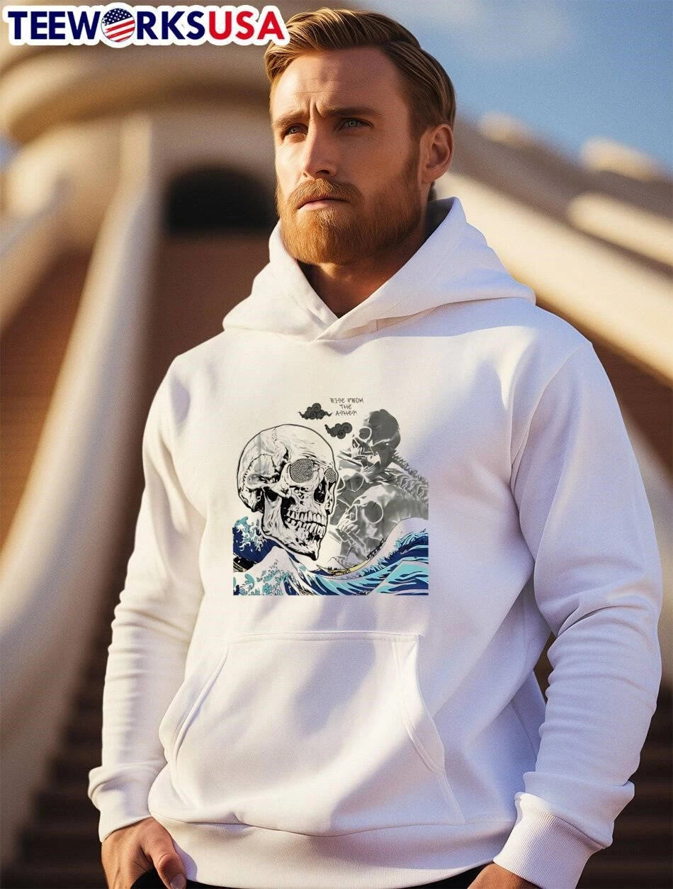 Rise From The Ashes Skull Wave - Adult & Kids T-Shirts, Sweatshirts & Hoodies apparel design preview 2