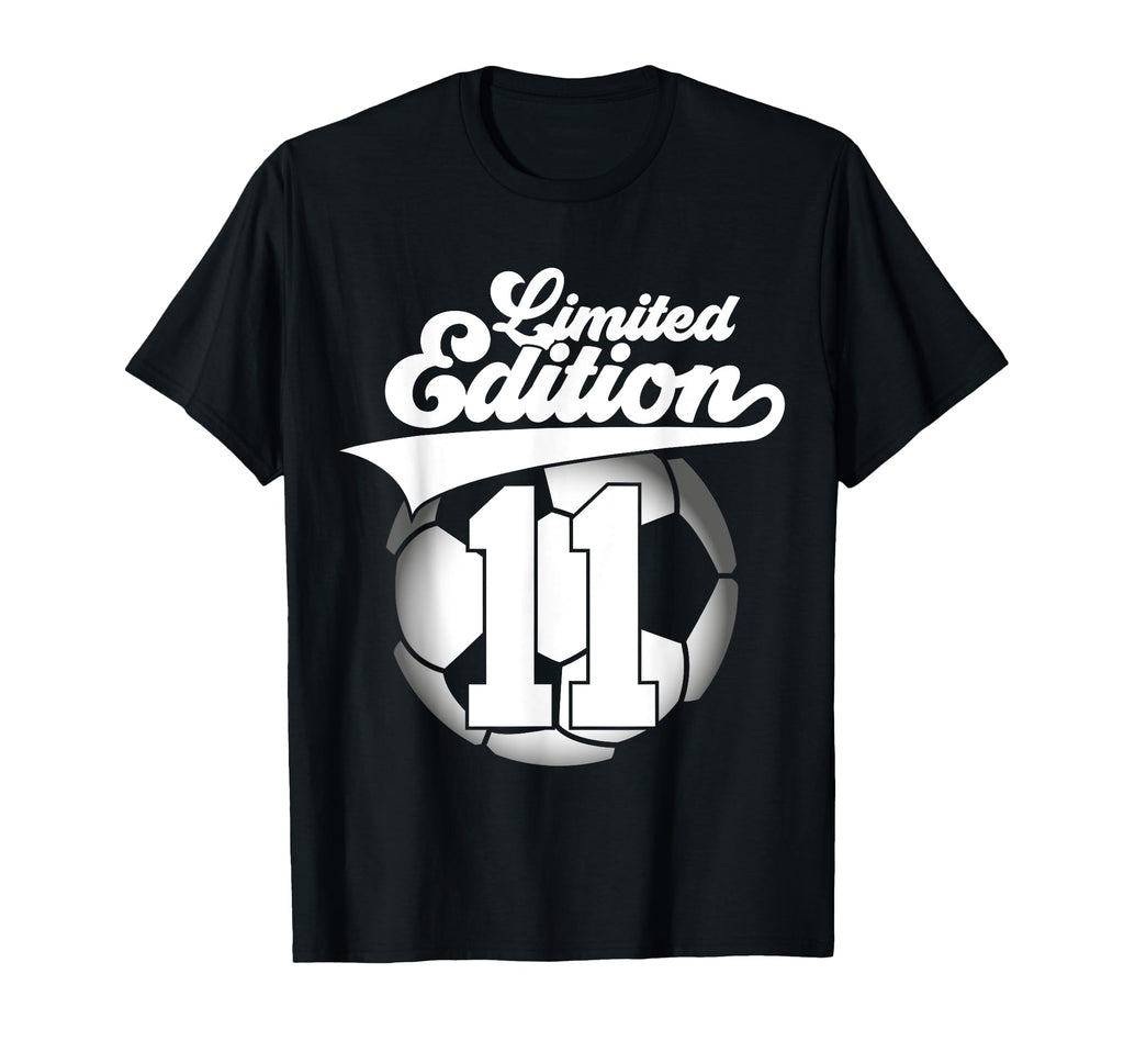 11 Years Football Soccer 11Th Birthday T-Shirt - Minimalist Print Unisex - T-Shirt, Sweatshirt, Hoodie