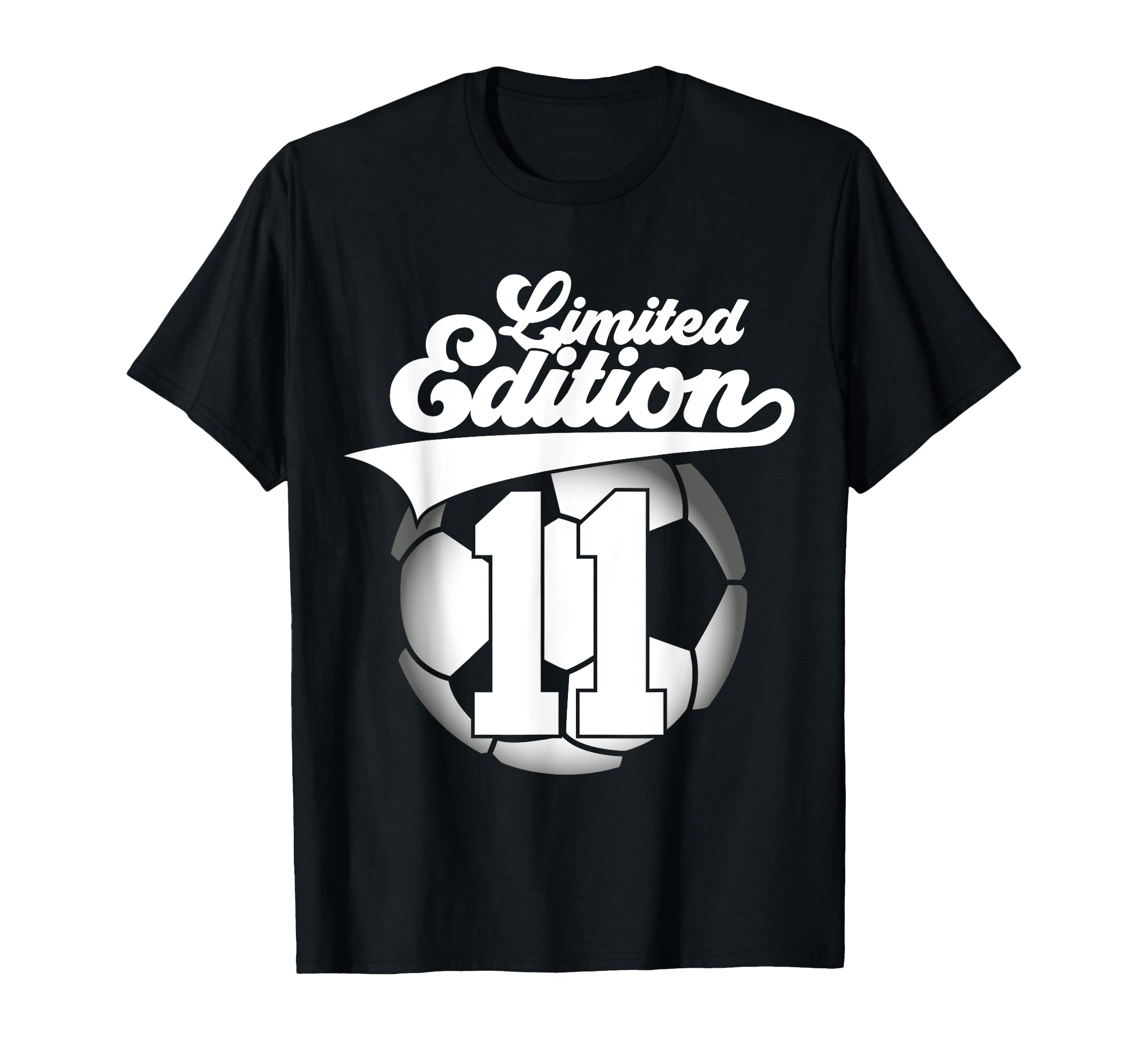11 Years Football Soccer 11Th Birthday T-Shirt - Minimalist Print Unisex - T-Shirt, Sweatshirt, Hoodie