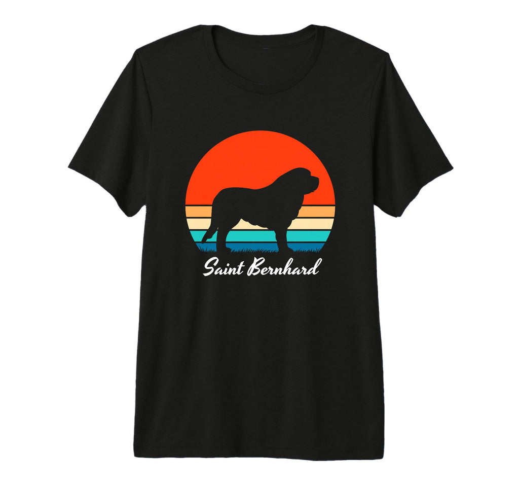 Saint Bernard Sunset Dog Mom Dad Owner T-Shirt - Trendy Graphic Men Women - T-Shirt, Sweatshirt, Hoodie