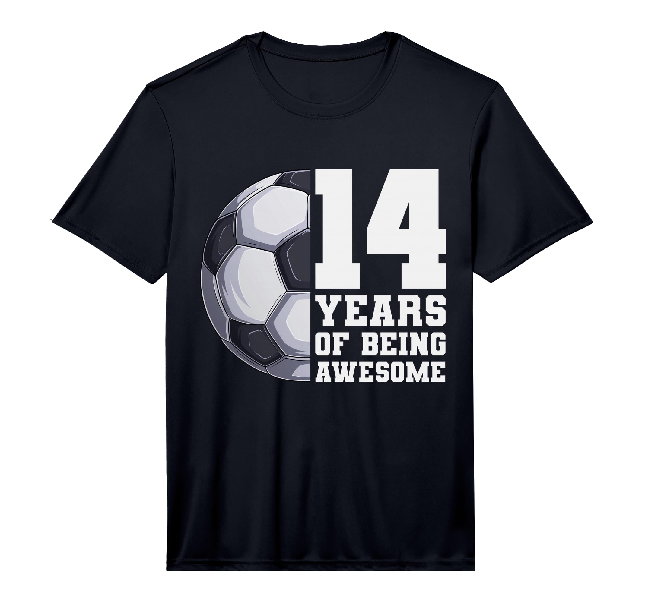 14 Years Being Awesome Soccer 14Th T-Shirt - Unique Graphic Men Women - T-Shirt, Sweatshirt, Hoodie