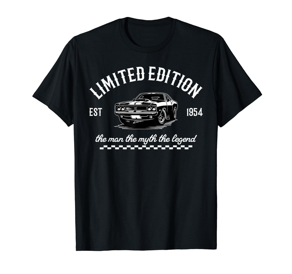 1954 Dad Birthday Legend Car T-Shirt - Unique Graphic Men Women - T-Shirt, Sweatshirt, Hoodie