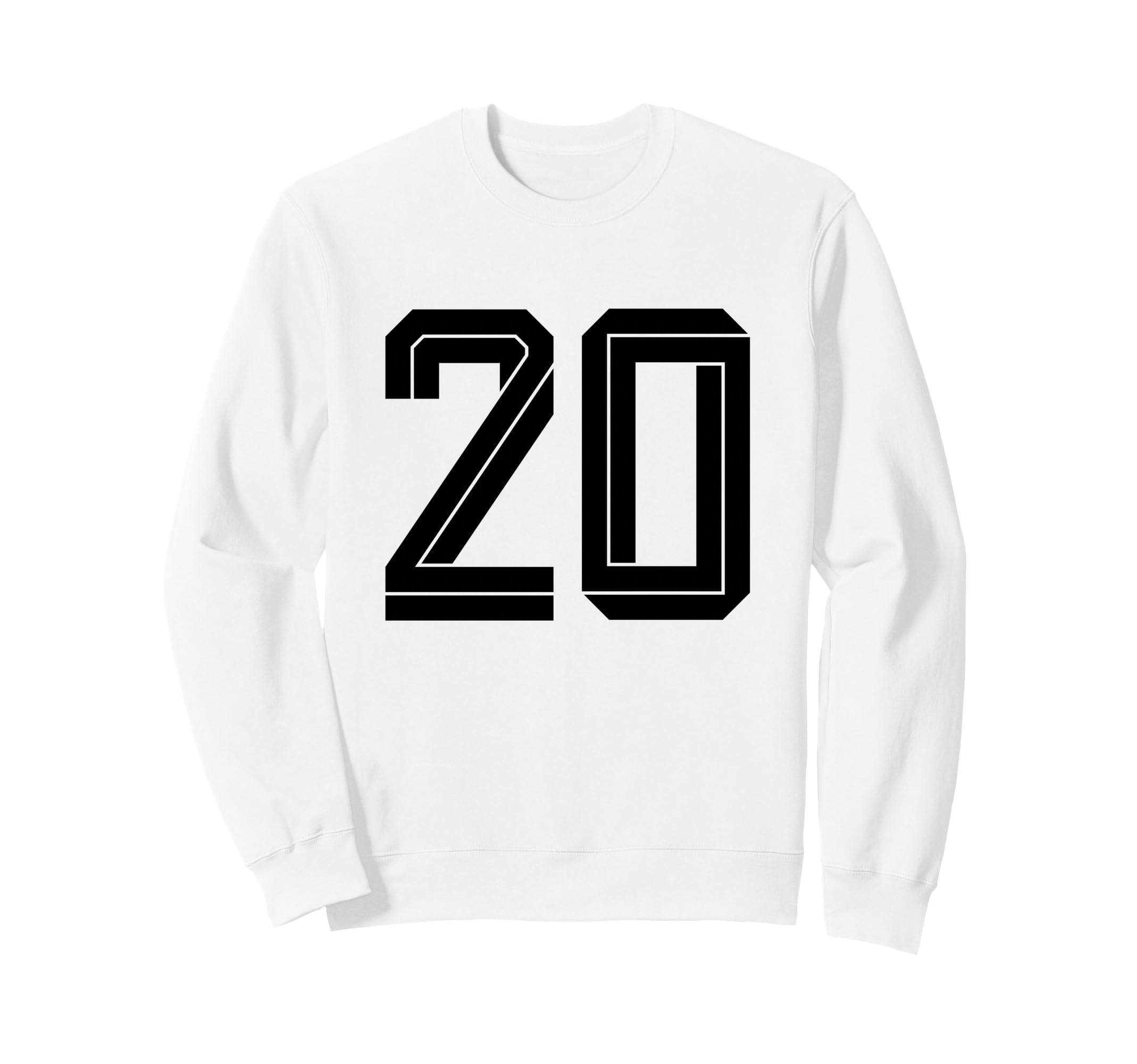 20 White Number 20 Sports Fan Soccer Sweatshirt - Unique Graphic Men Women - T-Shirt, Sweatshirt, Hoodie