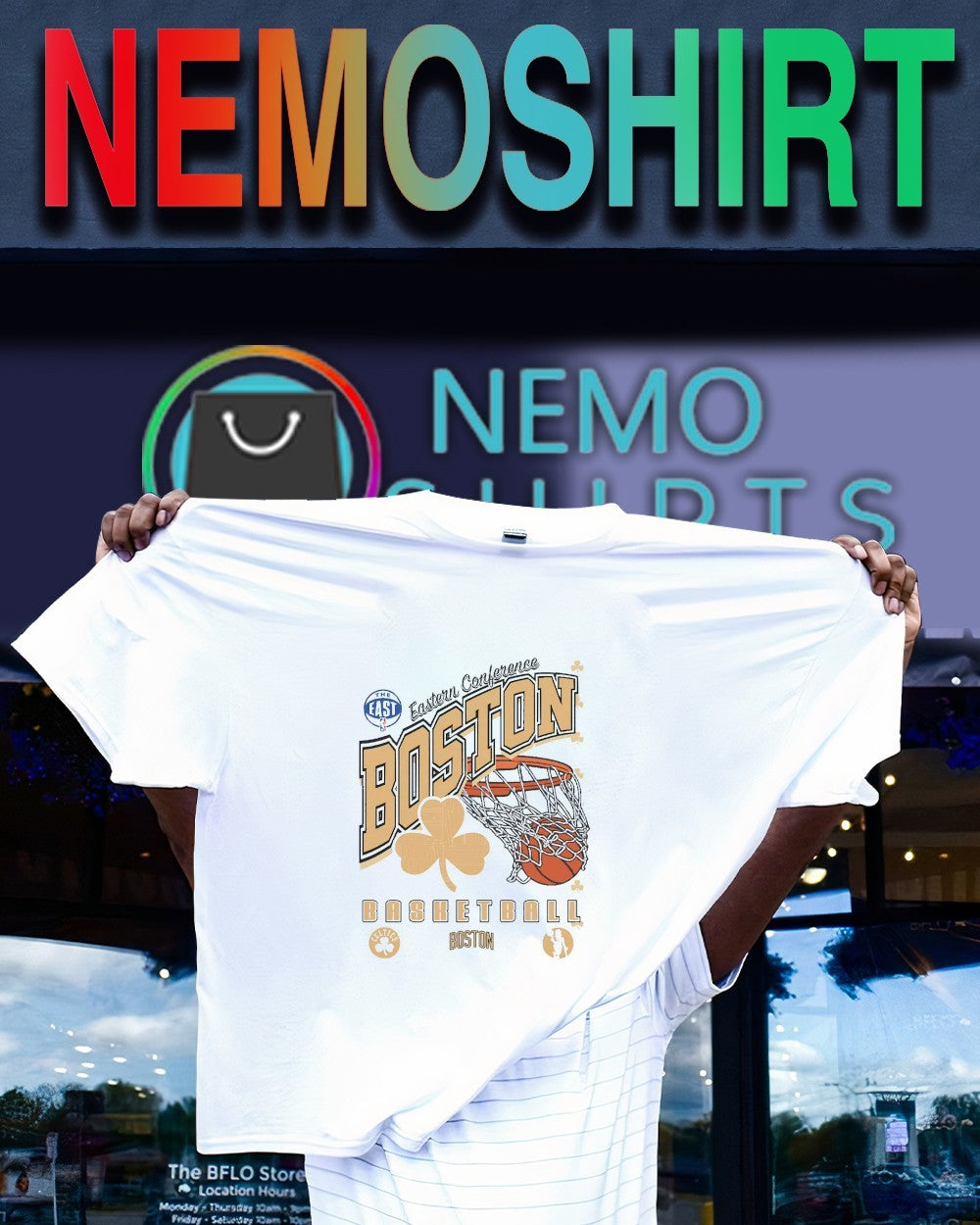 Boston Celtics basketball Eastern Conference vintage - Adult & Kids T-Shirts, Sweatshirts & Hoodies apparel design preview 1