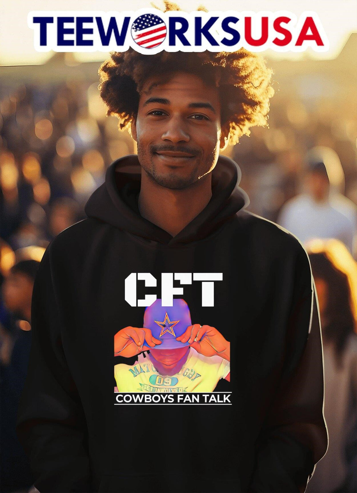 CFT Cowboys fan talk - Adult & Kids T-Shirts, Sweatshirts & Hoodies apparel design preview 2