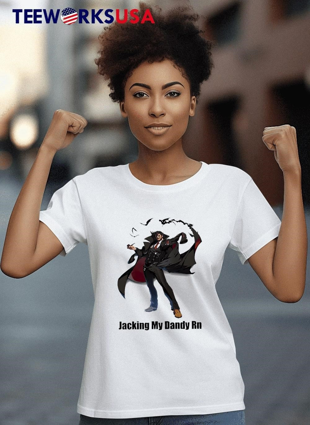 Guilty Gear jacking my dandy rn cartoon - Adult & Kids T-Shirts, Sweatshirts & Hoodies apparel design preview 4