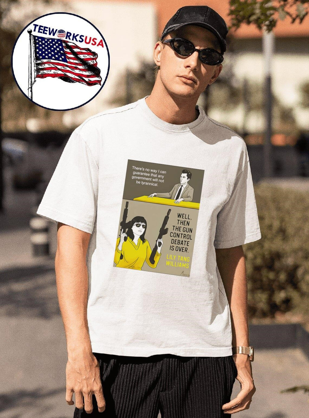 Gun Control Debate Is Over - Adult & Kids T-Shirts, Sweatshirts & Hoodies apparel design preview 1