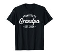 1St Time Grandpa Announcement Promoted T-Shirt - Minimalist Print Unisex - T-Shirt, Sweatshirt, Hoodie