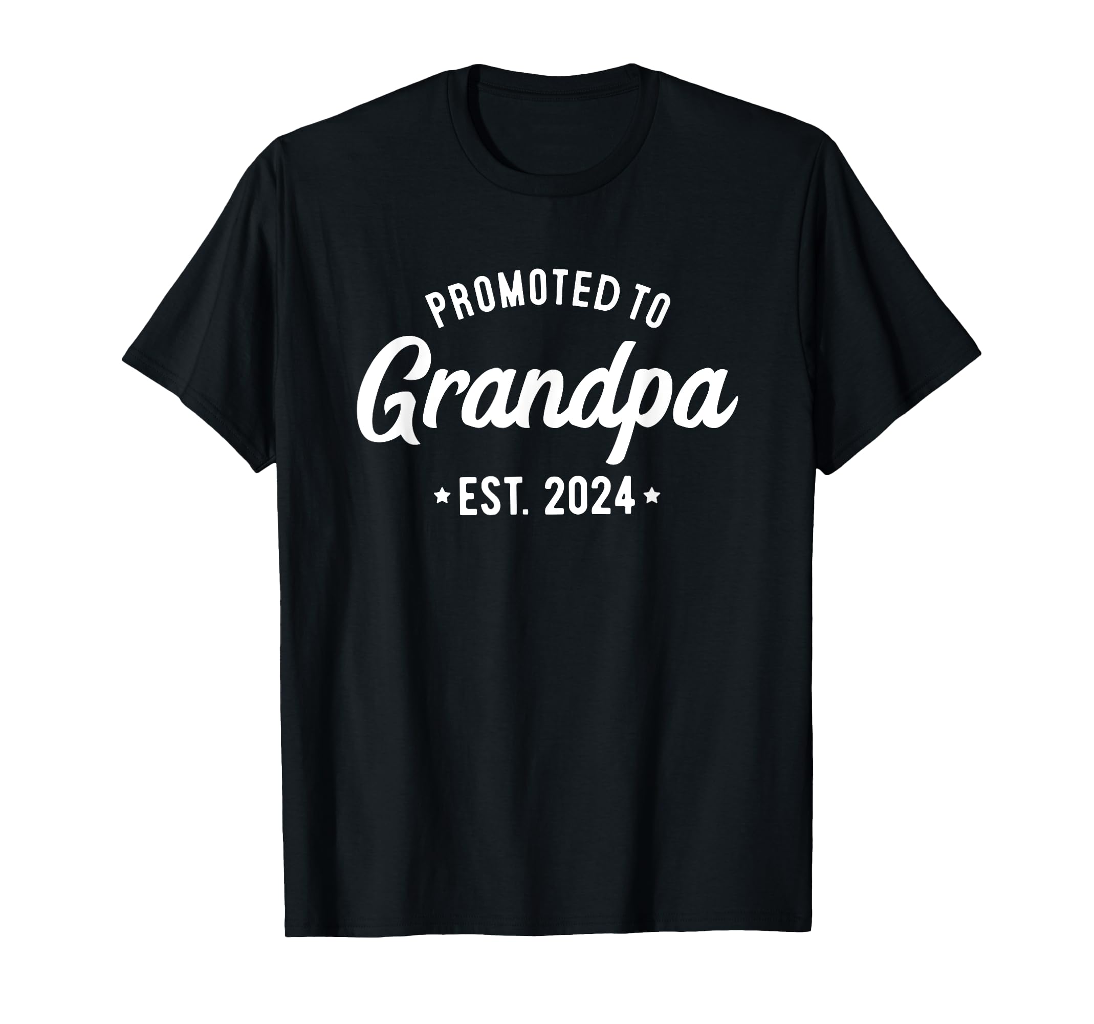 1St Time Grandpa Announcement Promoted T-Shirt - Minimalist Print Unisex - T-Shirt, Sweatshirt, Hoodie