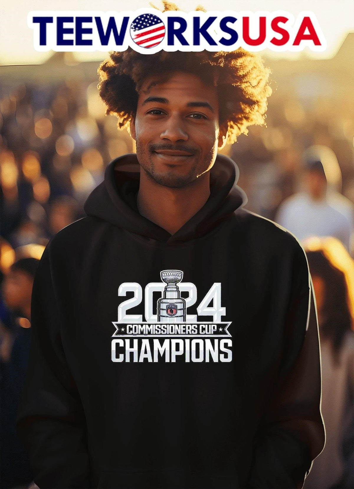 Binghamton Black Bears Commissioners Cup Champions - Adult & Kids T-Shirts, Sweatshirts & Hoodies apparel design preview 2