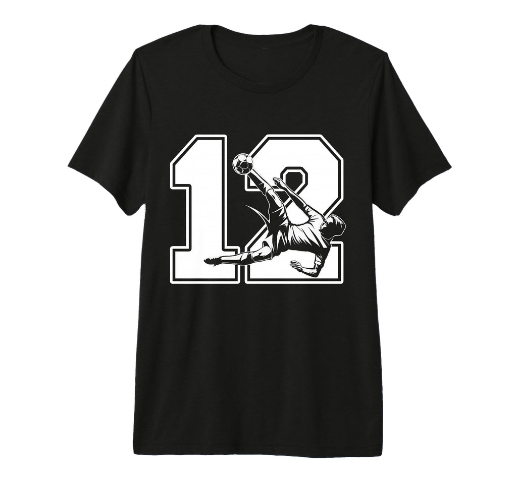 12 Soccer Birthday Gift Soccer Fan Sports T-Shirt - Novelty Apparel Unisex - T-Shirt, Sweatshirt, Hoodie