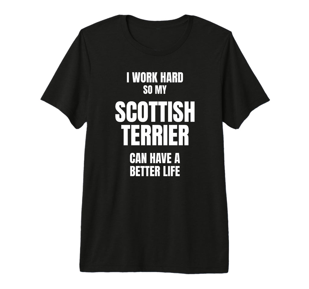 Scottish Terrier Dad Mom Pet Owner I T-Shirt - Custom Art Print Men Women - T-Shirt, Sweatshirt, Hoodie