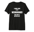 Weimaraner Dad Owner Mom Canine Lover I T-Shirt - Aesthetic Graphic Unisex - T-Shirt, Sweatshirt, Hoodie