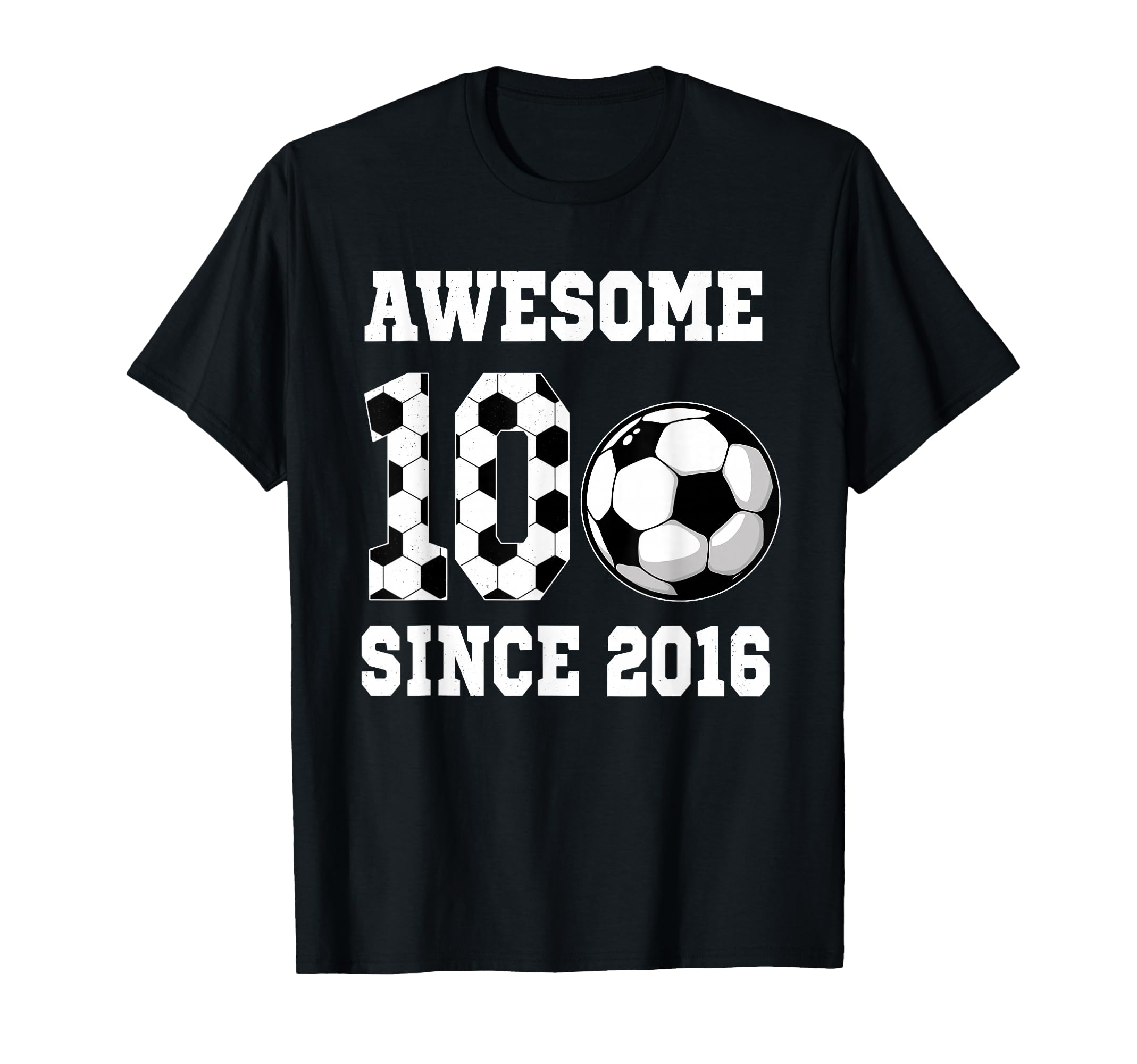 10 Years Old Birthday Soccer Awesome T-Shirt - Trendy Graphic Men Women - T-Shirt, Sweatshirt, Hoodie