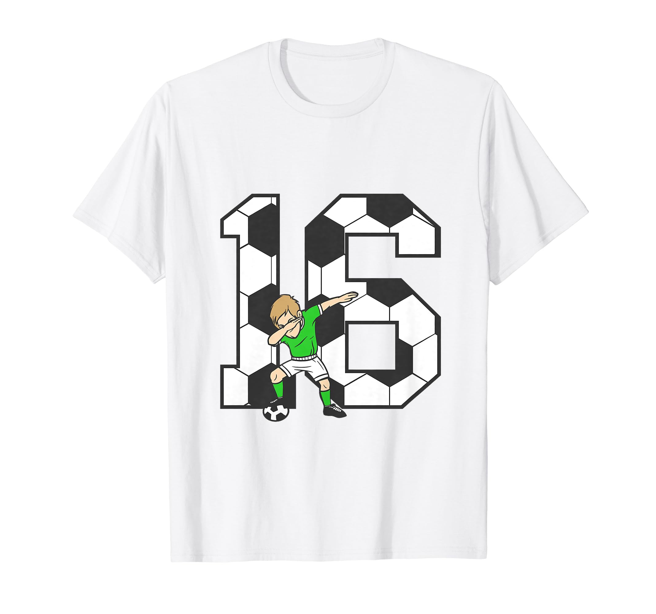 16 Year Old Soccer Player 16Th T-Shirt - Fun Novelty Design Men Women - T-Shirt, Sweatshirt, Hoodie