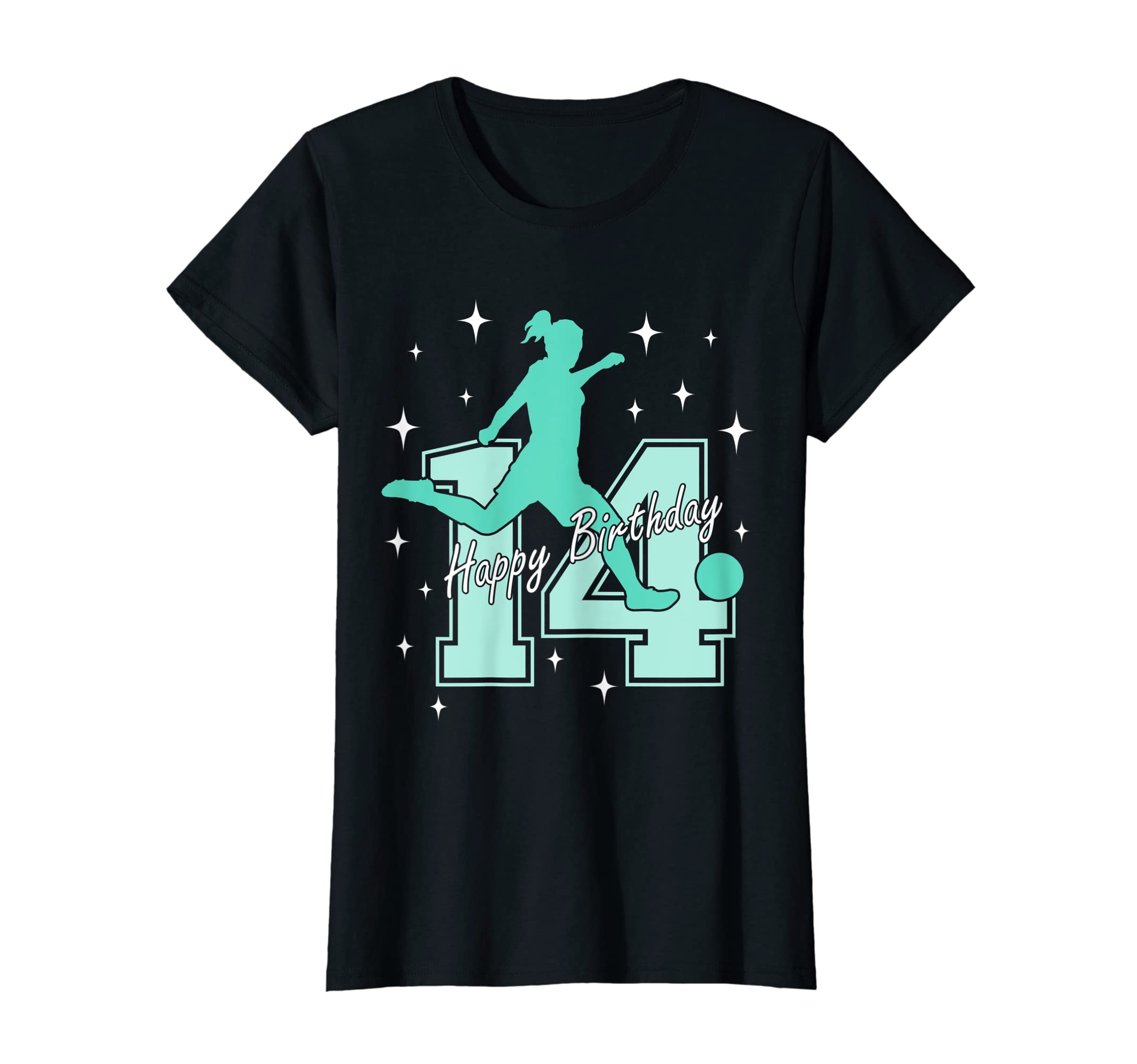 14Th Birthday Soccer Playing T-Shirt - Custom Art Print Unisex - T-Shirt, Sweatshirt, Hoodie